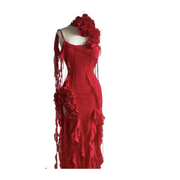 Reference red evening dress